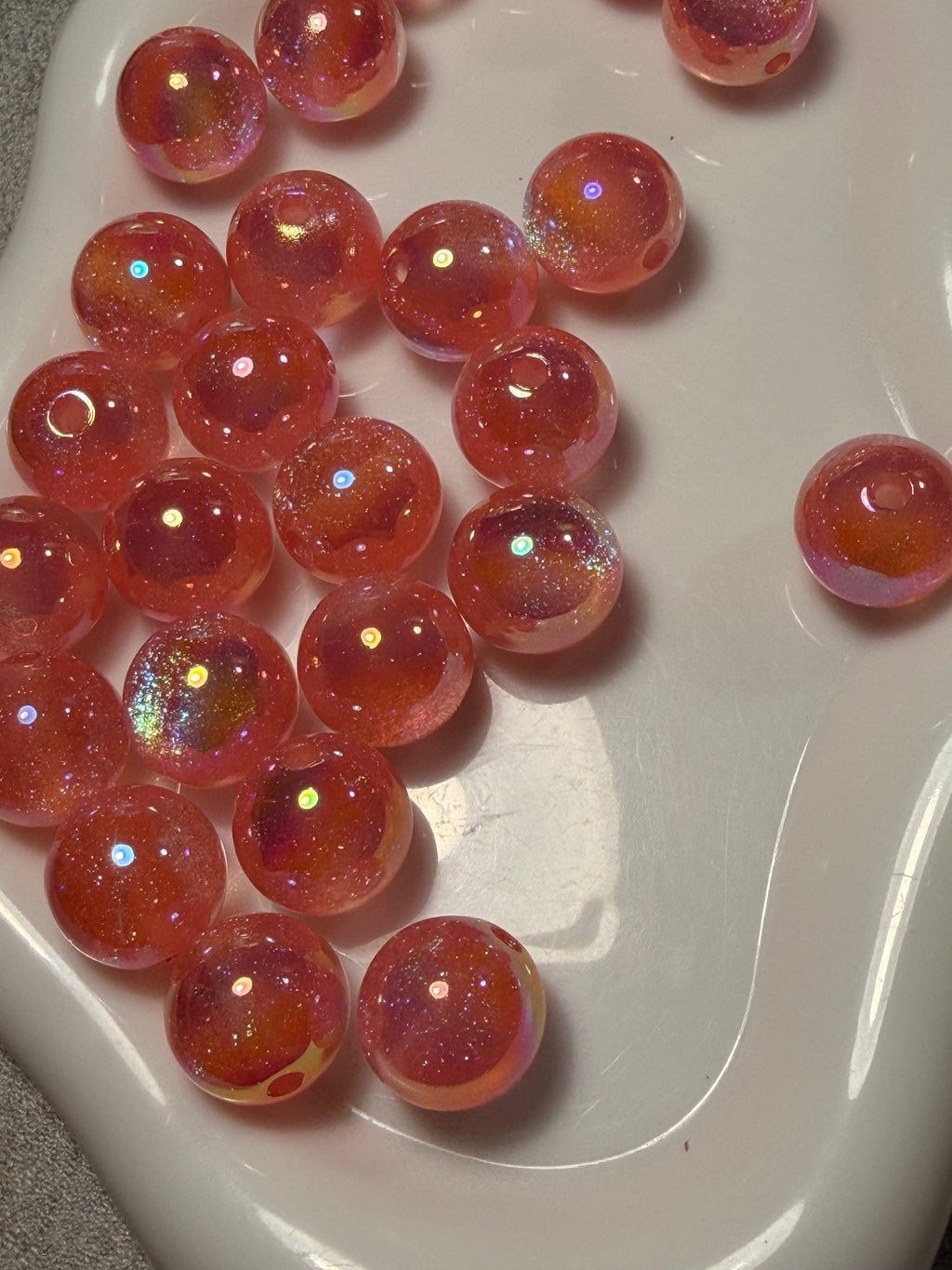 Galaxy shimmer acrylic beads 16mm