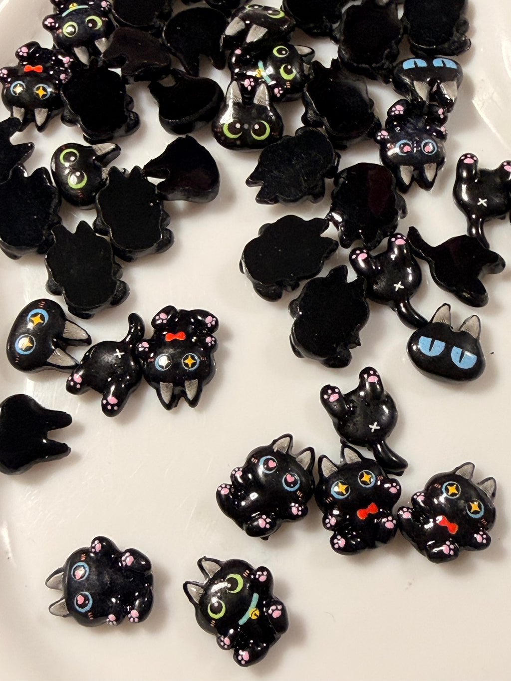 Kitty resin charms Flatback for diy pens fancy beads