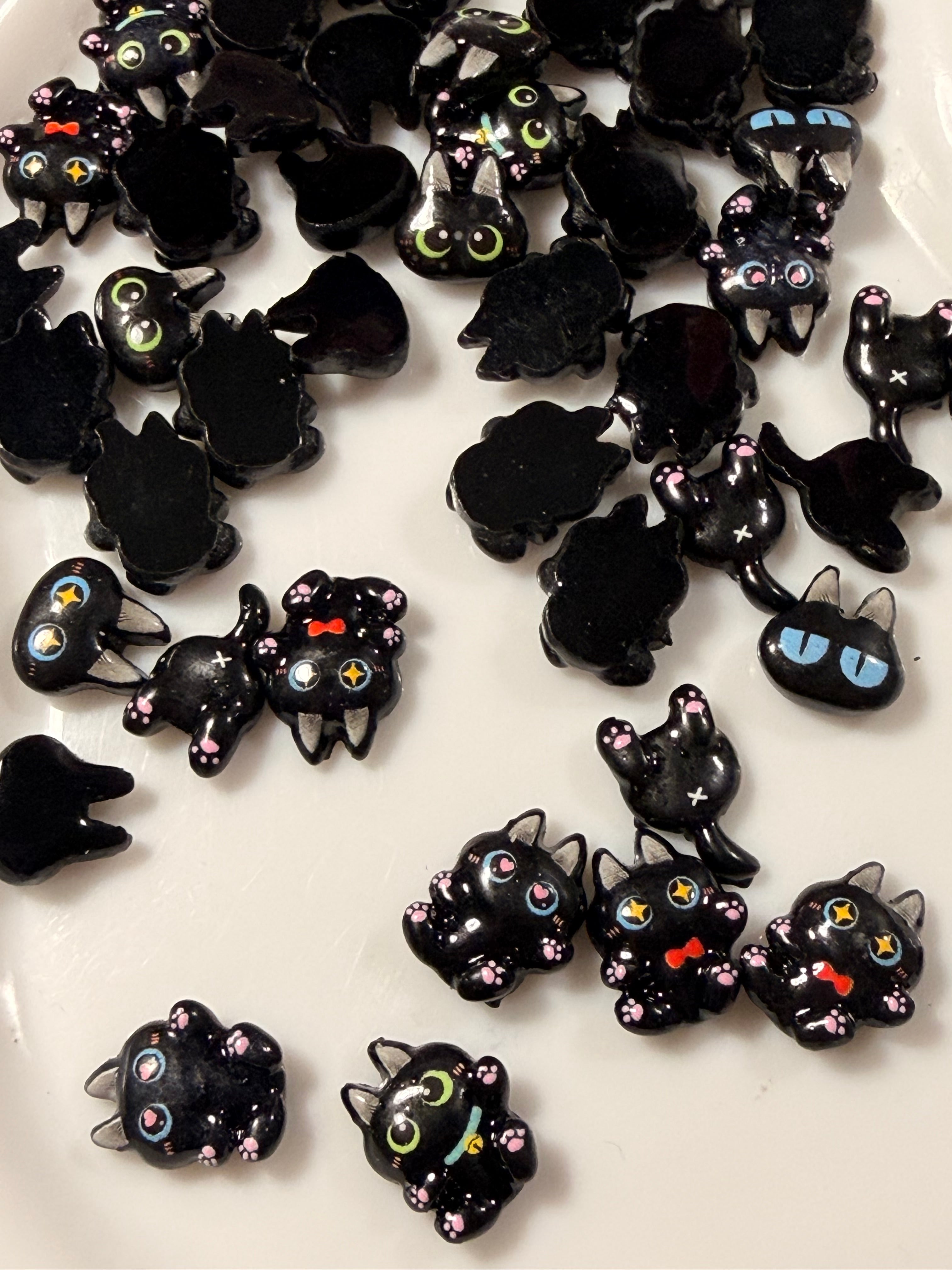 Kitty resin charms Flatback for diy pens fancy beads
