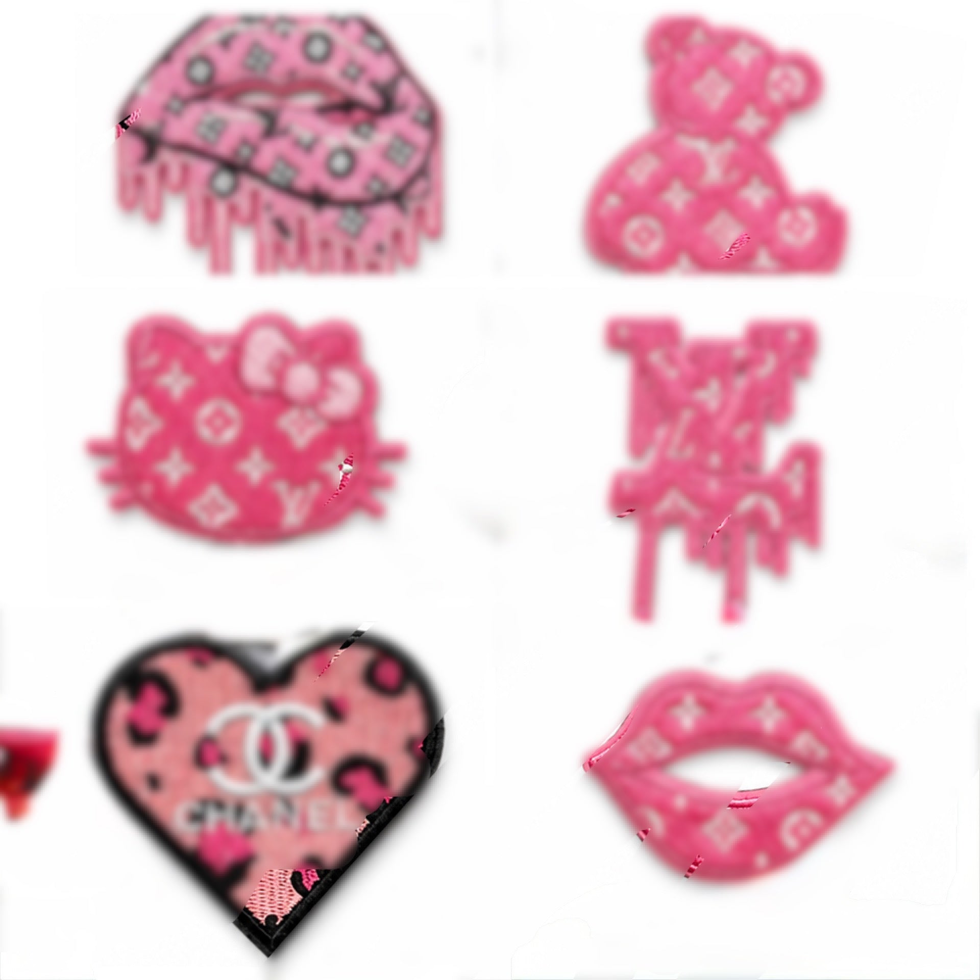 Embroidered iron on patch designs