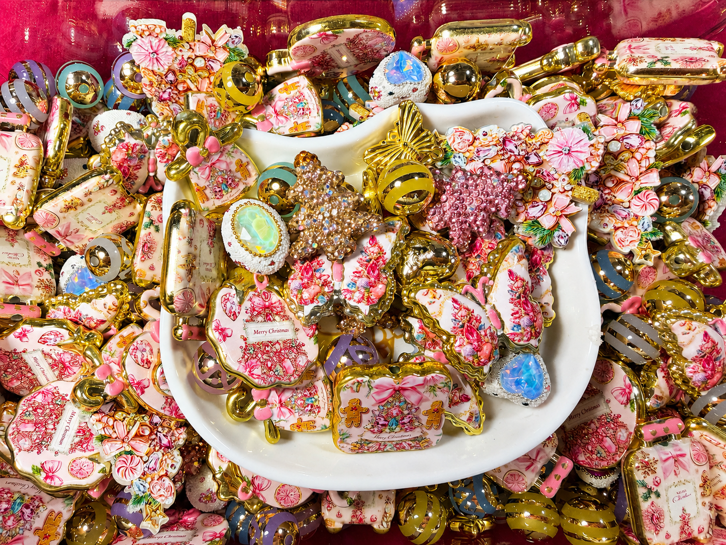 Sugar Plum Christmas -acrylic bead mix