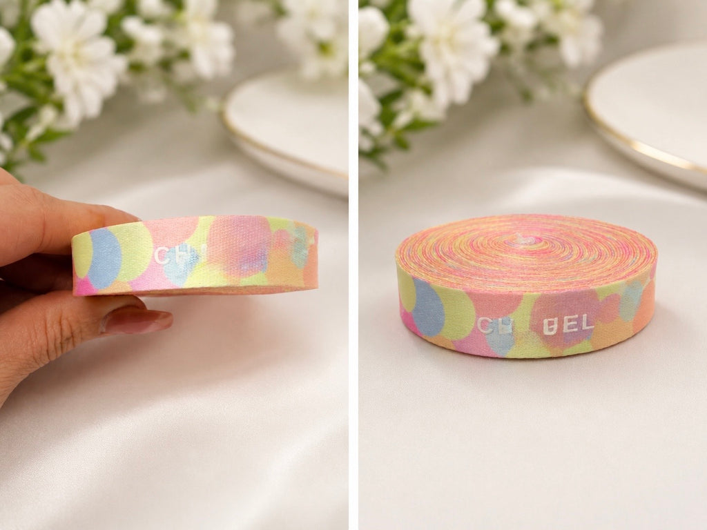 pastel multicolored fashion ribbon
