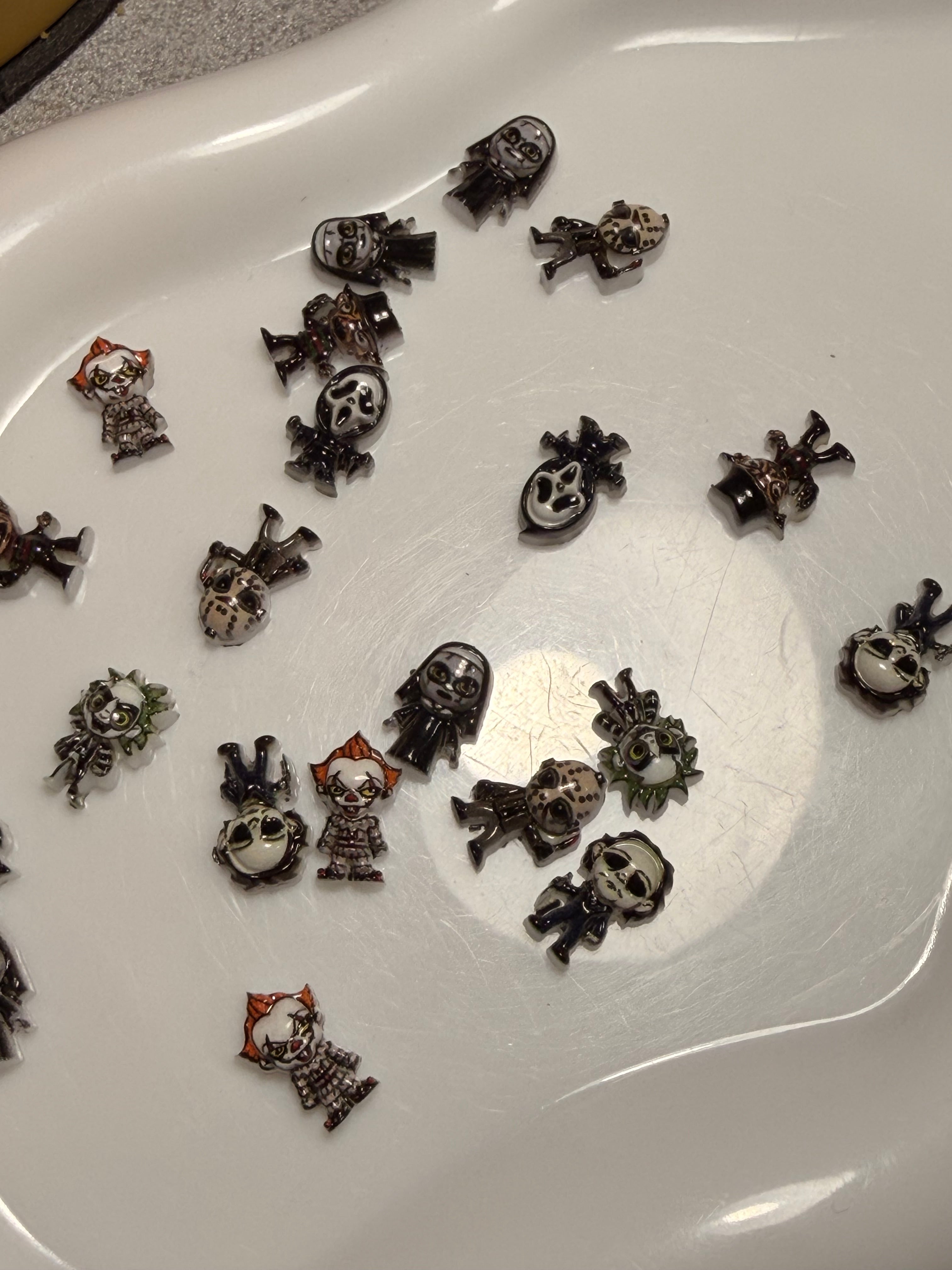 Halloween characters resin mini charms for diy pens fancy beads