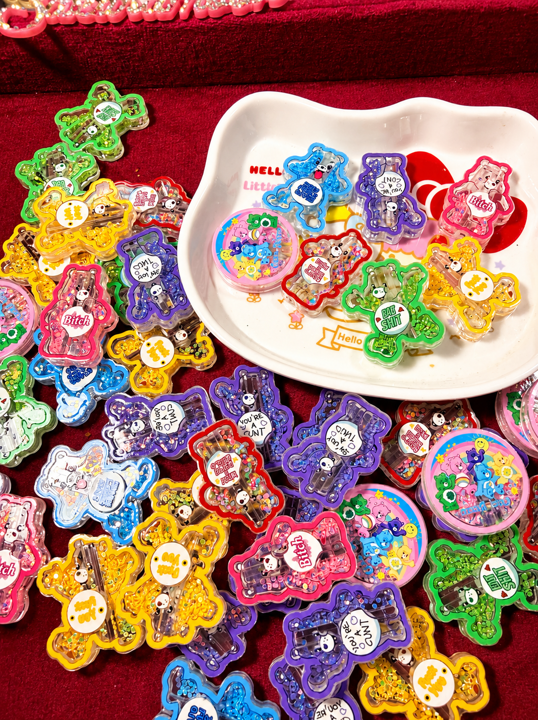 Bear shaker beads