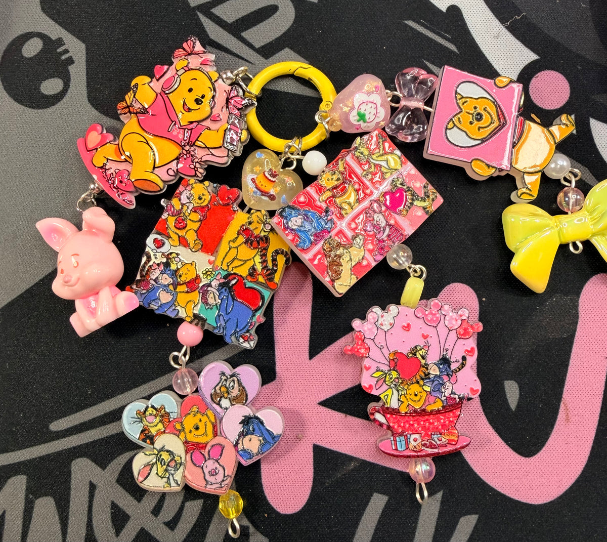 Winnie acrylic focal mini charms