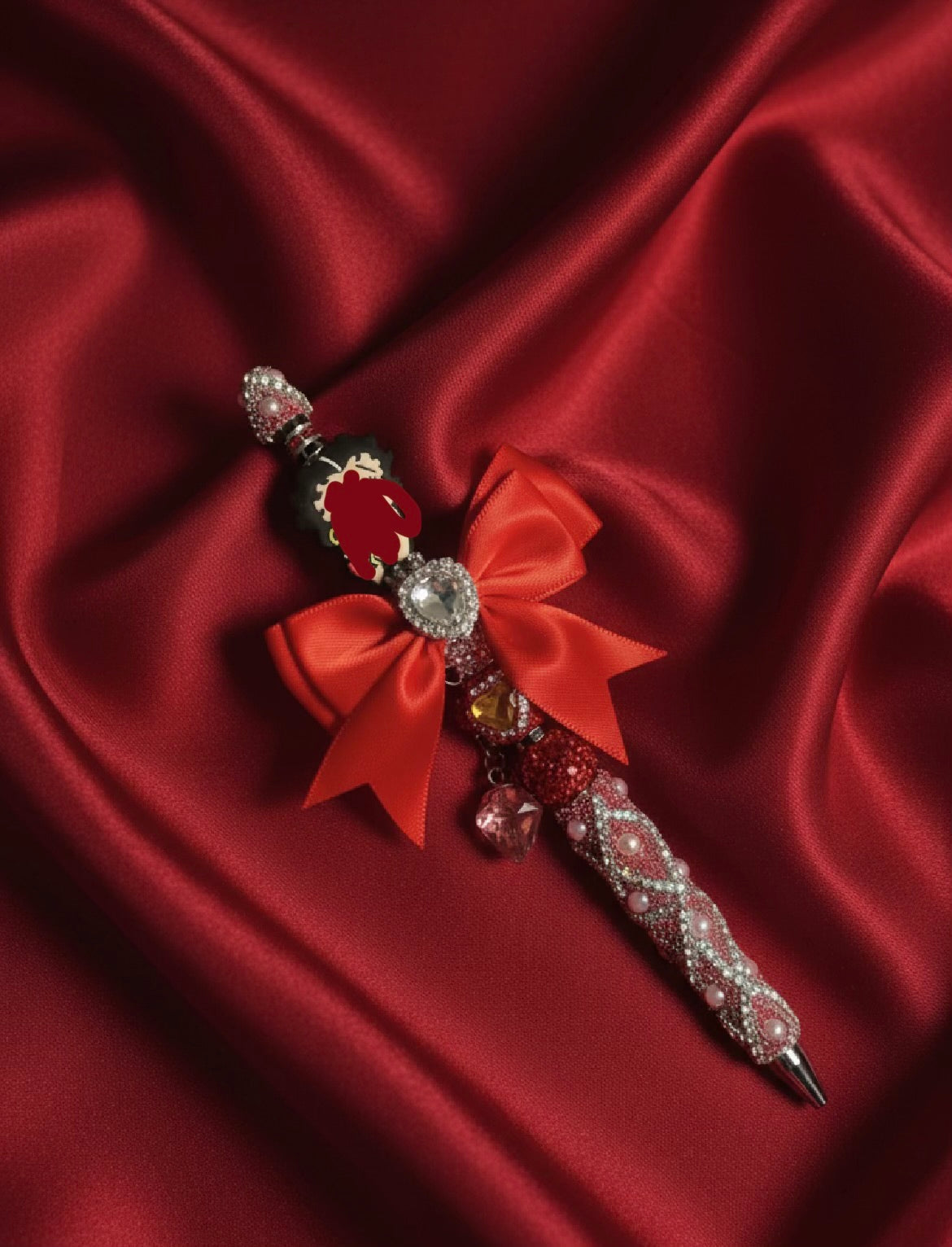 Bb beaded rhinestone pen