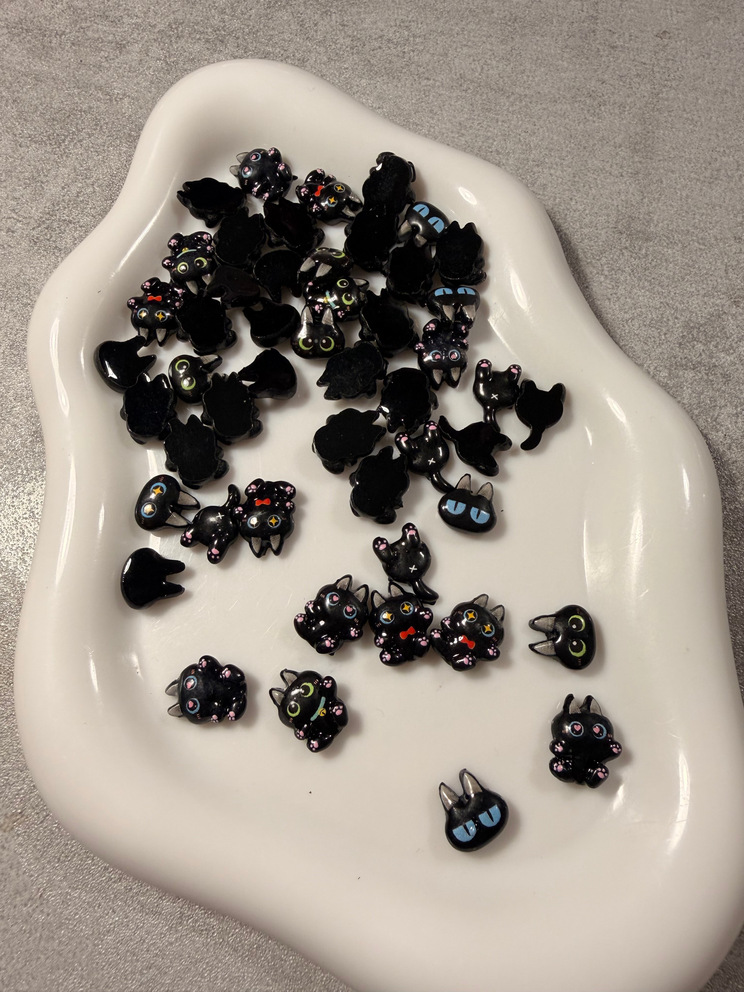 Kitty resin charms Flatback for diy pens fancy beads