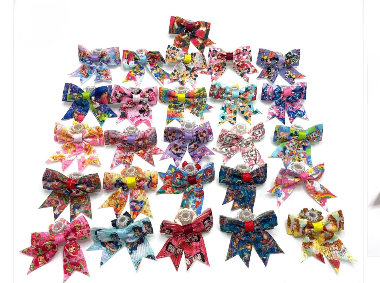 Fabric character bows