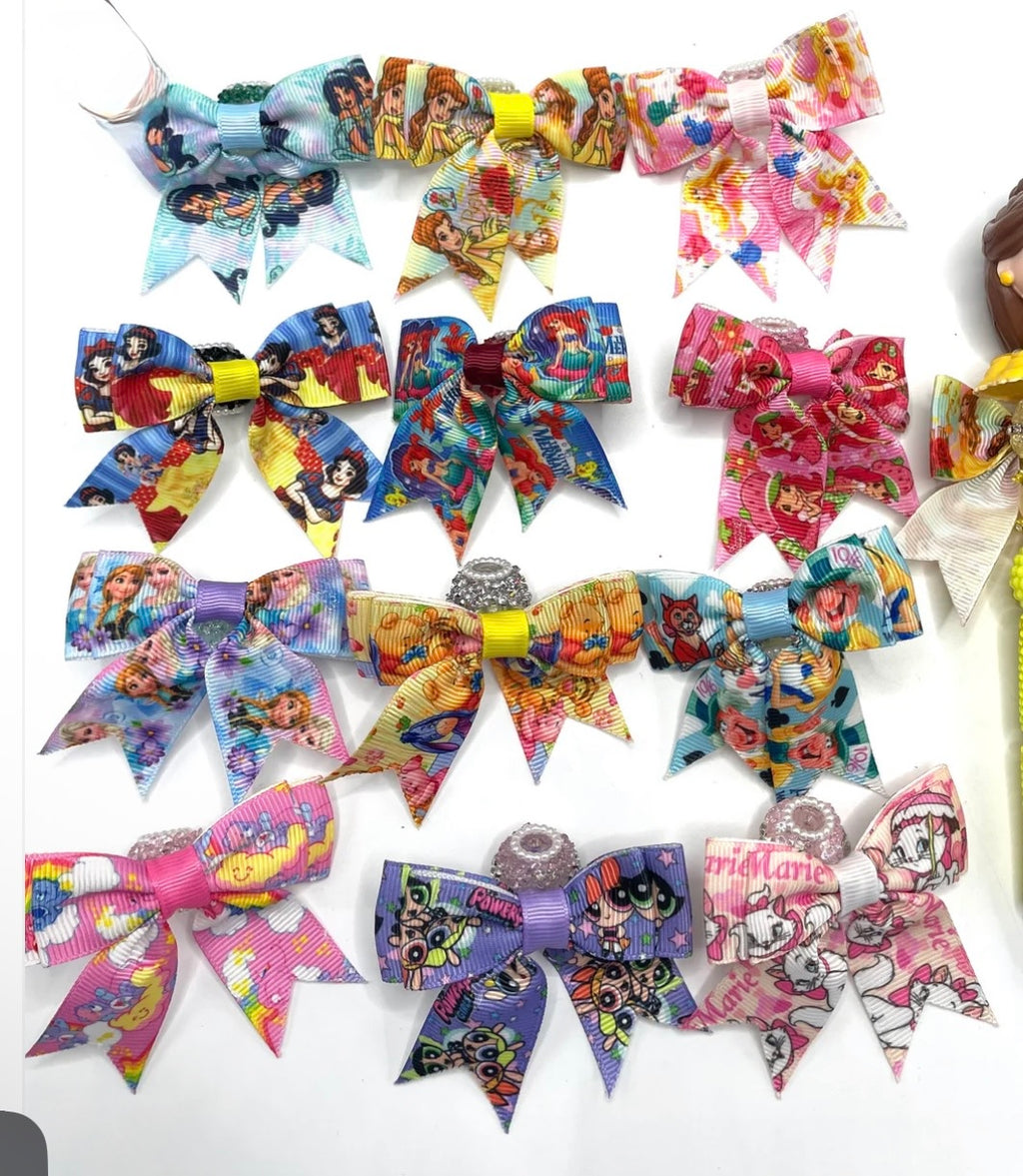 Fabric character bows