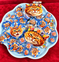 New- acrylic bead mix- party kitty