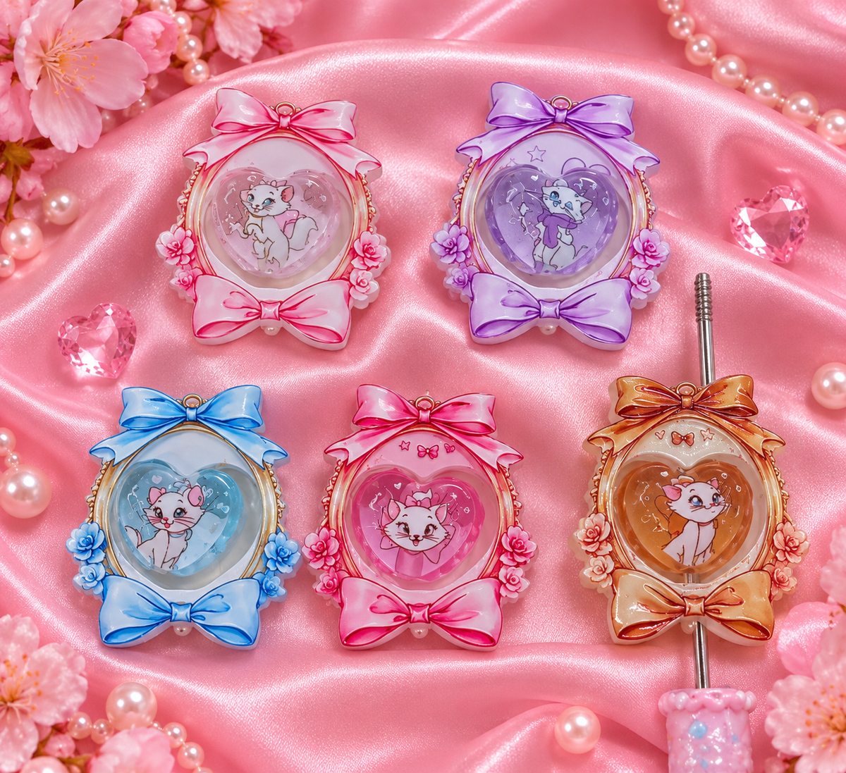 New- Marie cat farm and heart set