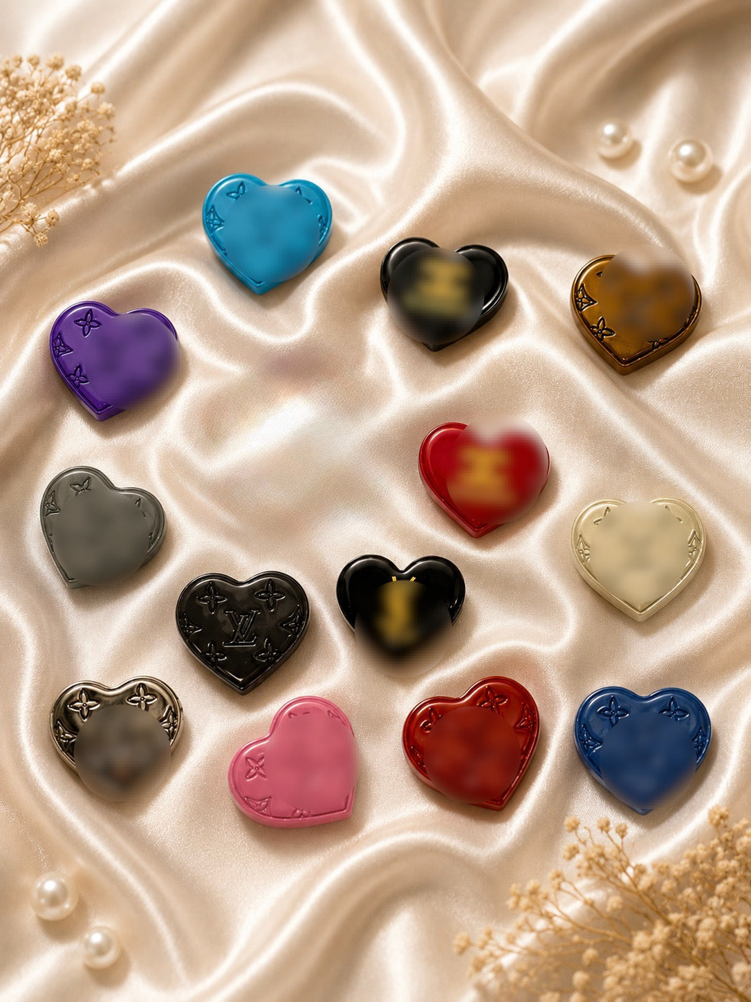 Metal heart design junk charms