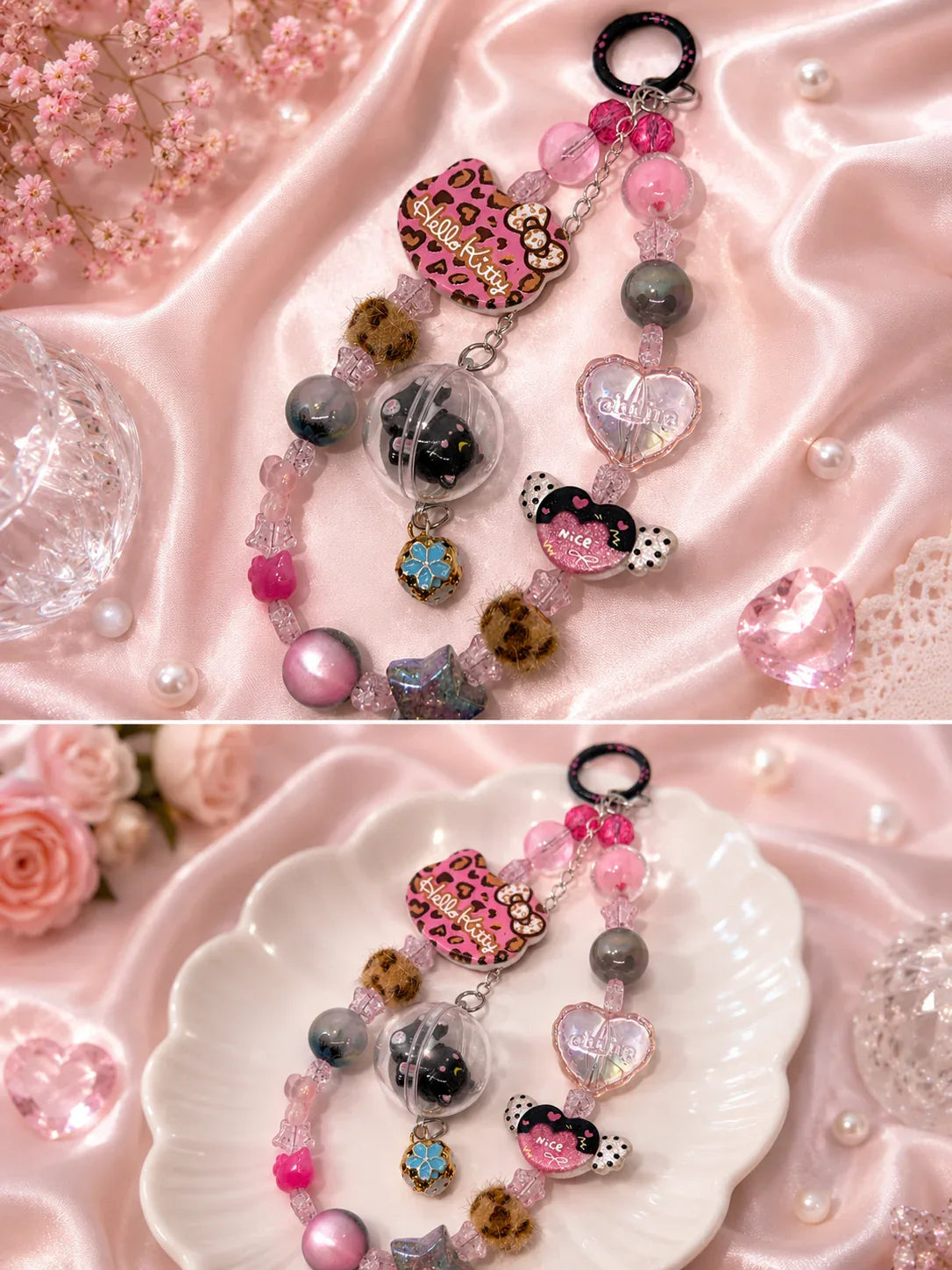 Kitty acrylic keychain hk