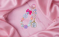 Acrylic bow & backpack design cc keychain