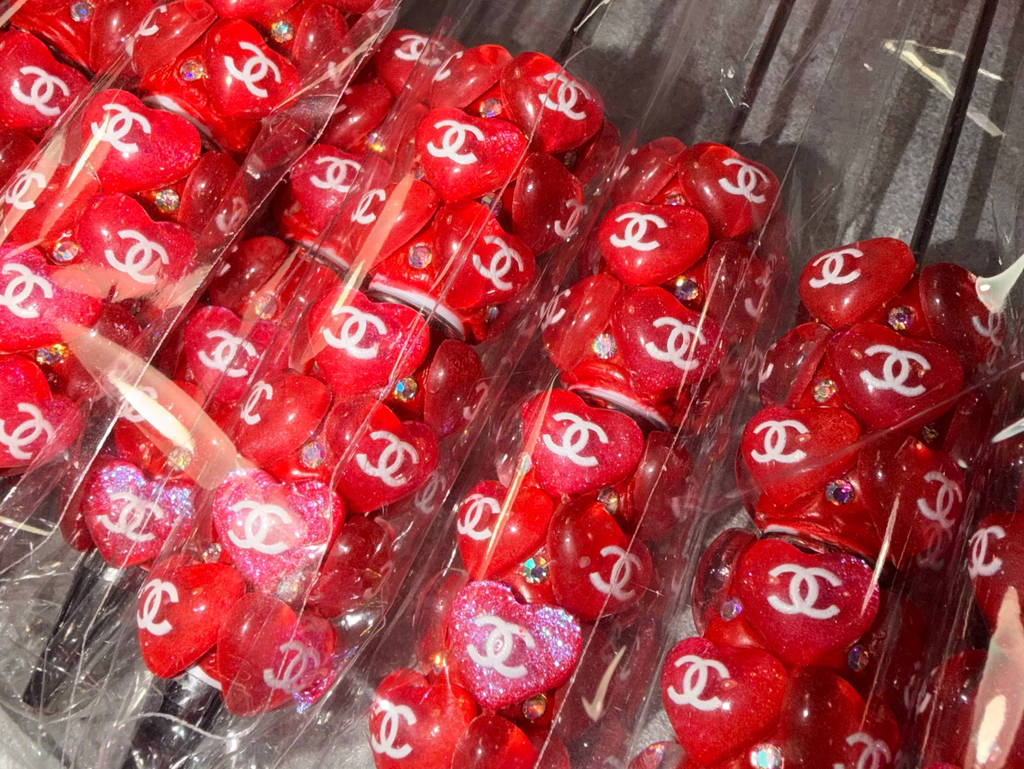 Red shimmer cc design clay pen