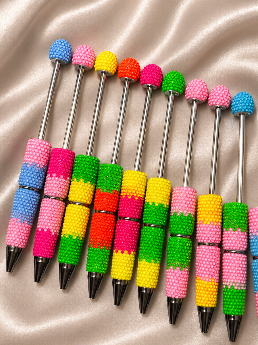 Neon ombré clay beadable pens