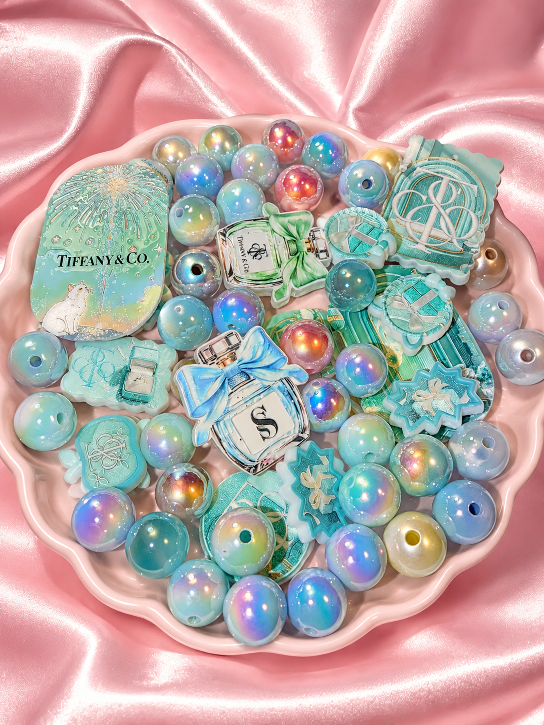 Designer acrylic mix Tiffany