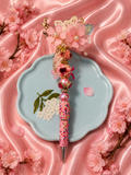 Handmade fancy pink blossom pen