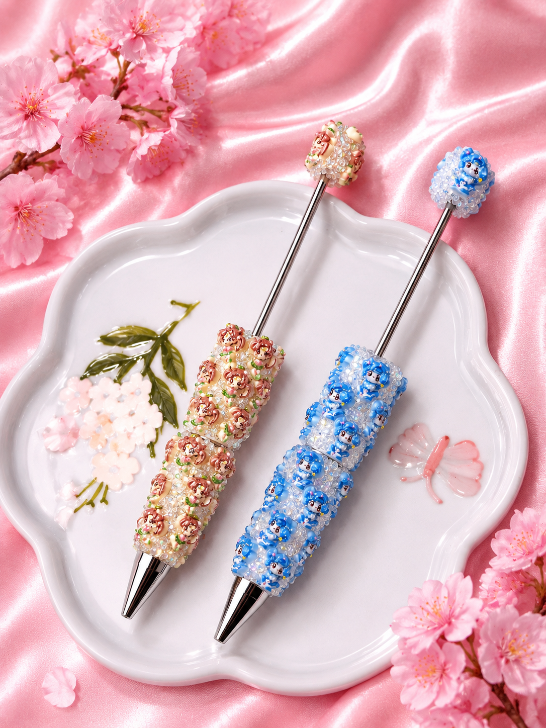 Beadable clay character sailor moon pen