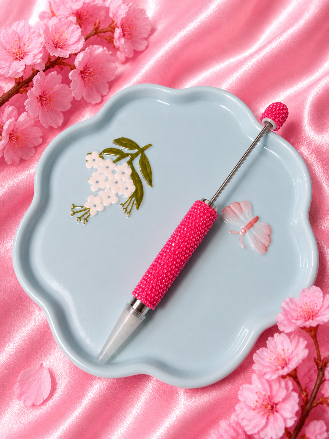 Rhinestone beadable wax picker