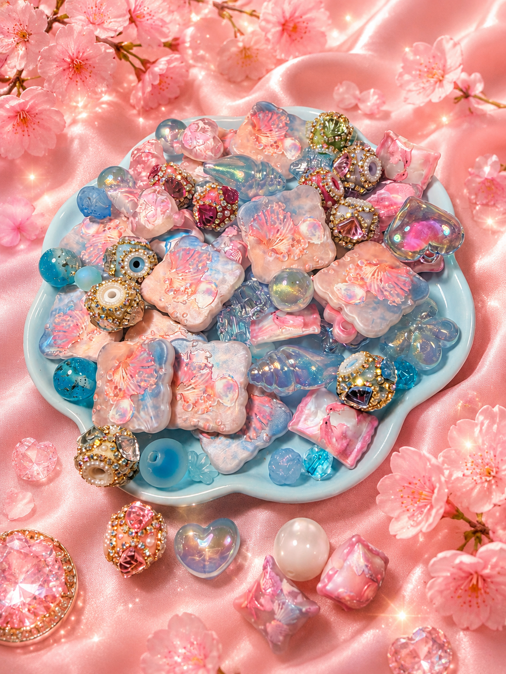 Acrylic bead mix     Enchanted Reef