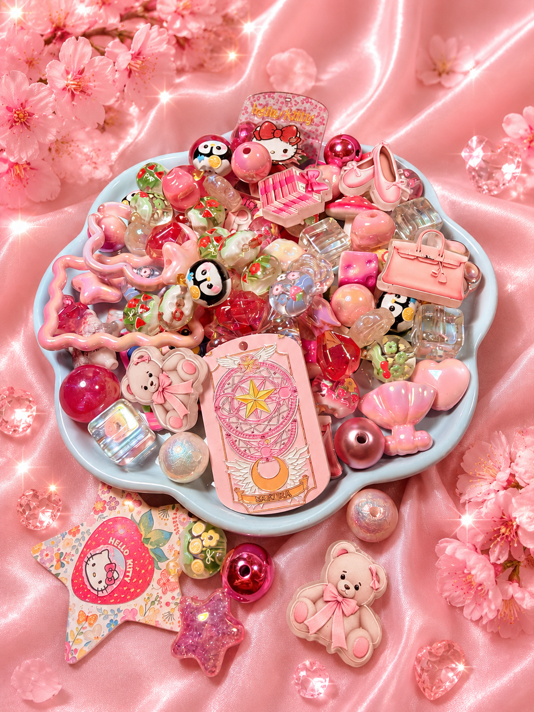 Acrylic bead mix kawaii boutique