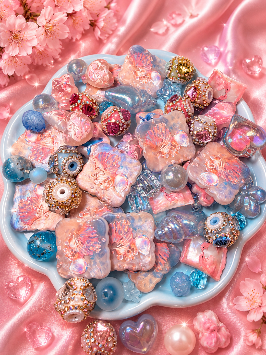 Acrylic bead mix     Enchanted Reef
