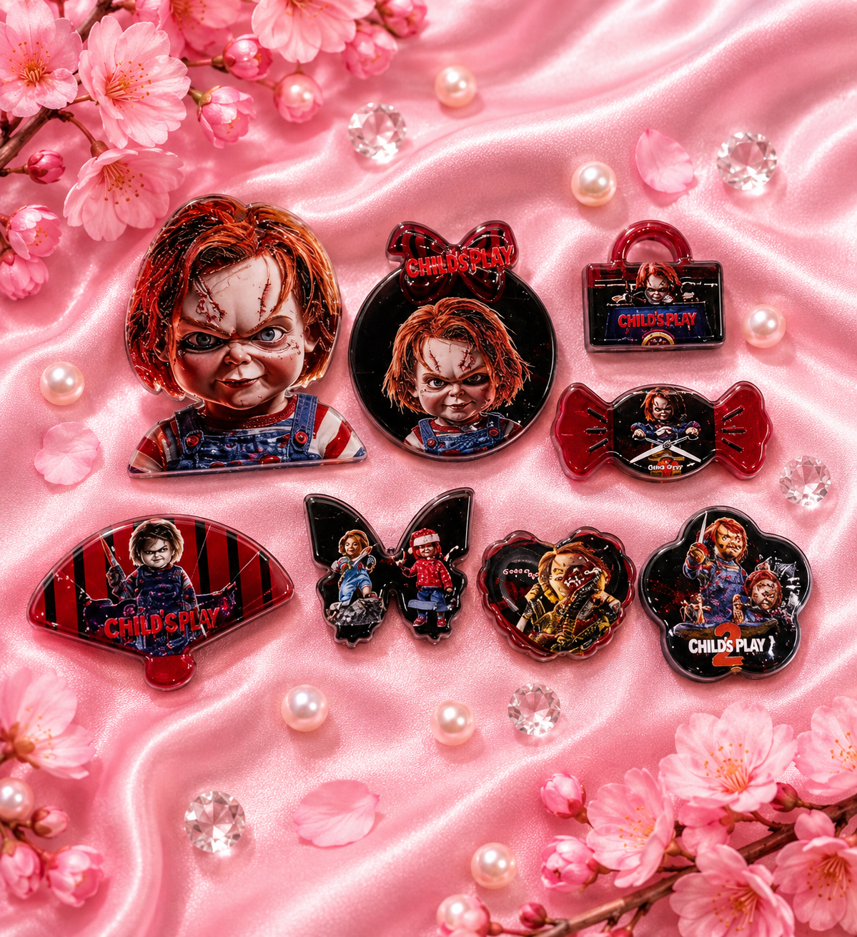 Horror acrylic beads