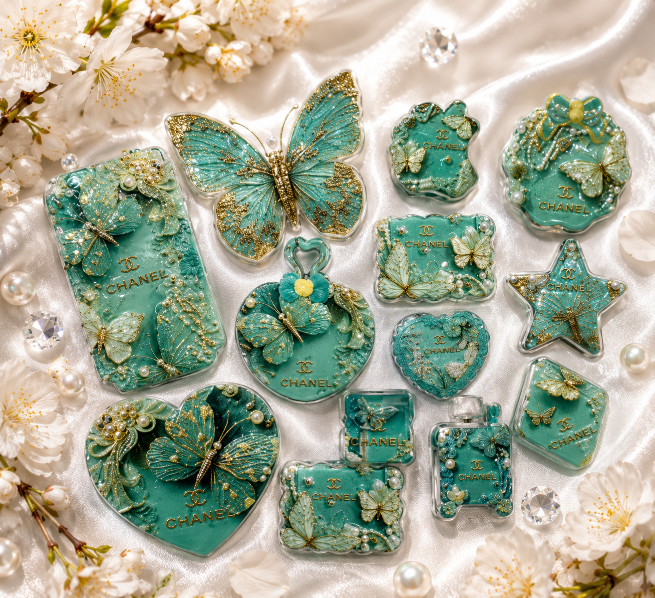 Designer acrylic beads only no mixes