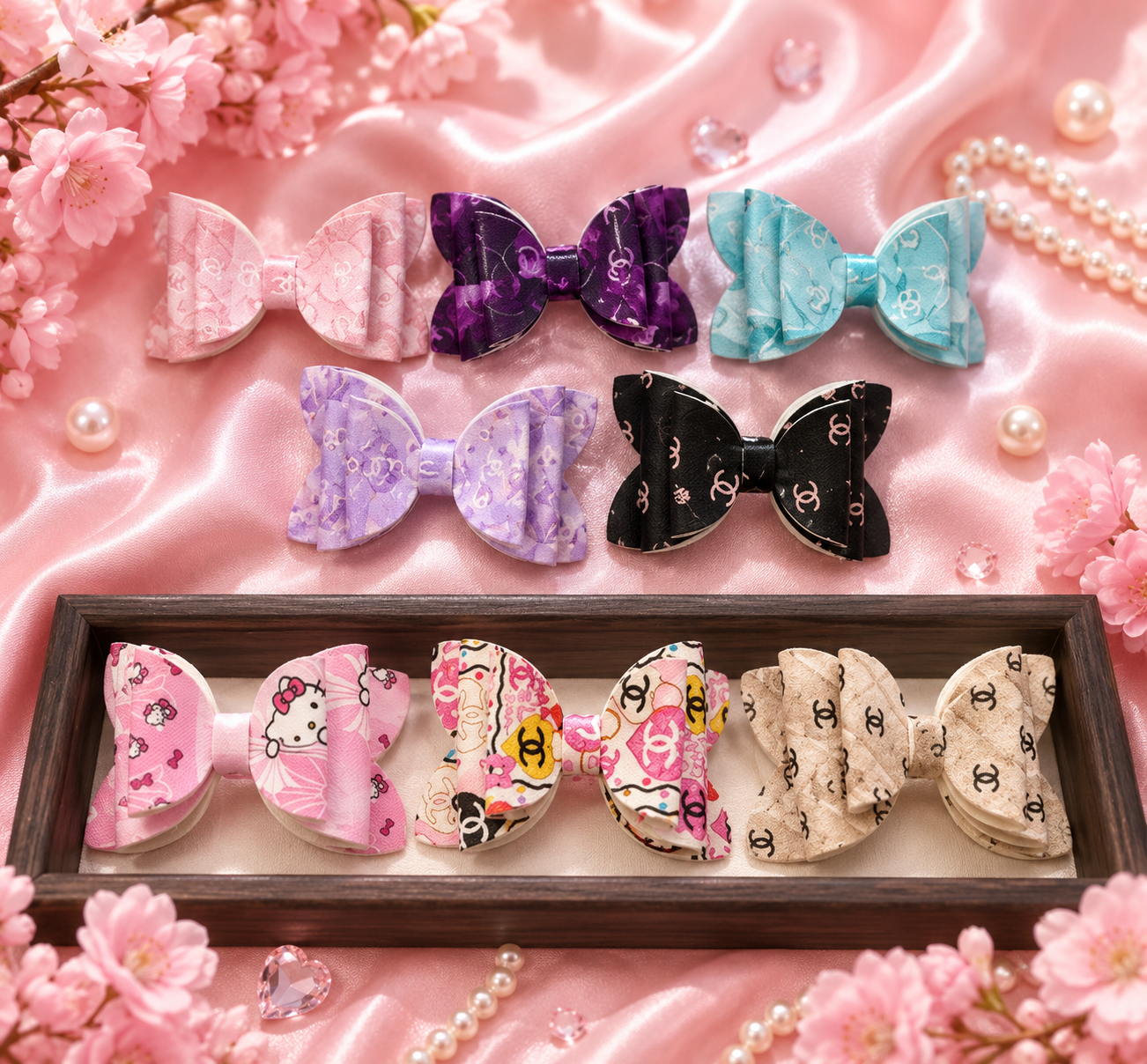 Fabric bow fancy design