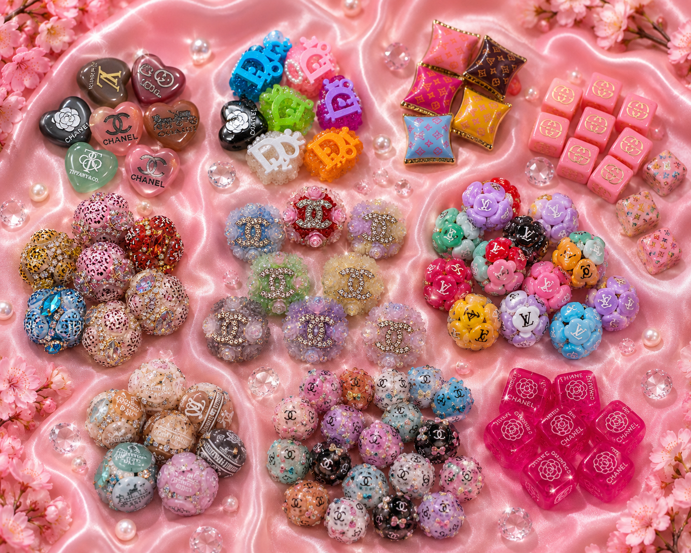 Signature Luxe Collection- acrylic & clay bead mix- LIMTED EDITION