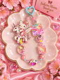 Hk pony large charm keychain